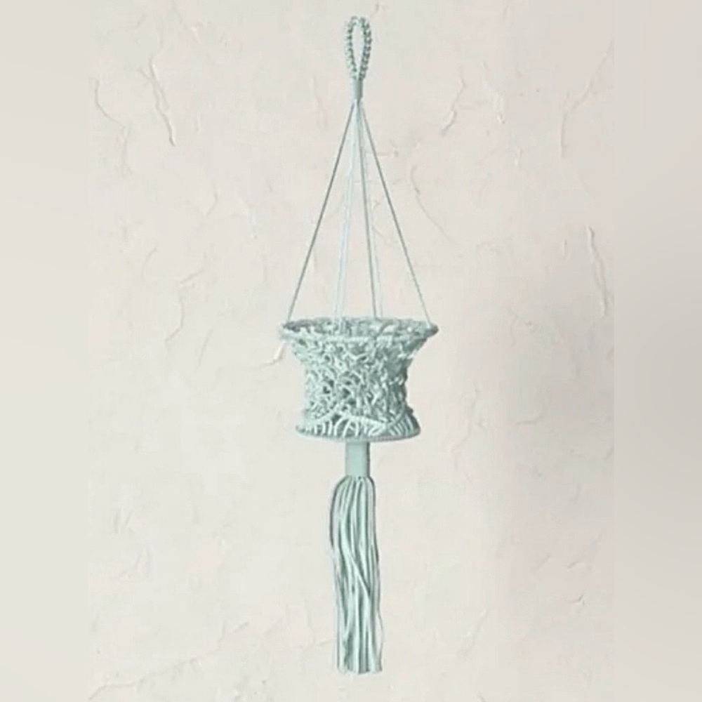 ‼️RARE‼️🎸OPALHOUSExJUNGALOW🎸🔥NWT🔥Hanging Woven Macrame Planter Holder